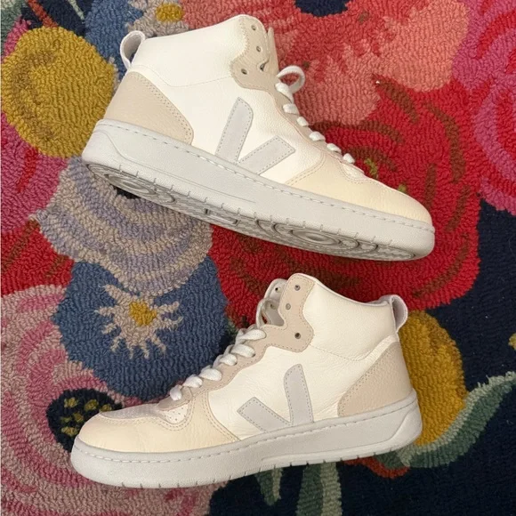 Veja V-15 Leather Cashew Pierre Multico - Picture 4 of 8